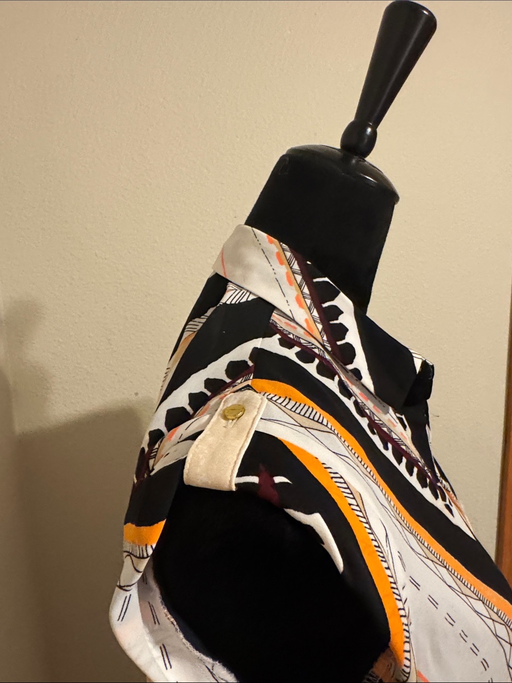 😍Mossimo Geometric Matching Set in Black, White, Orange - Picture 5 of 7